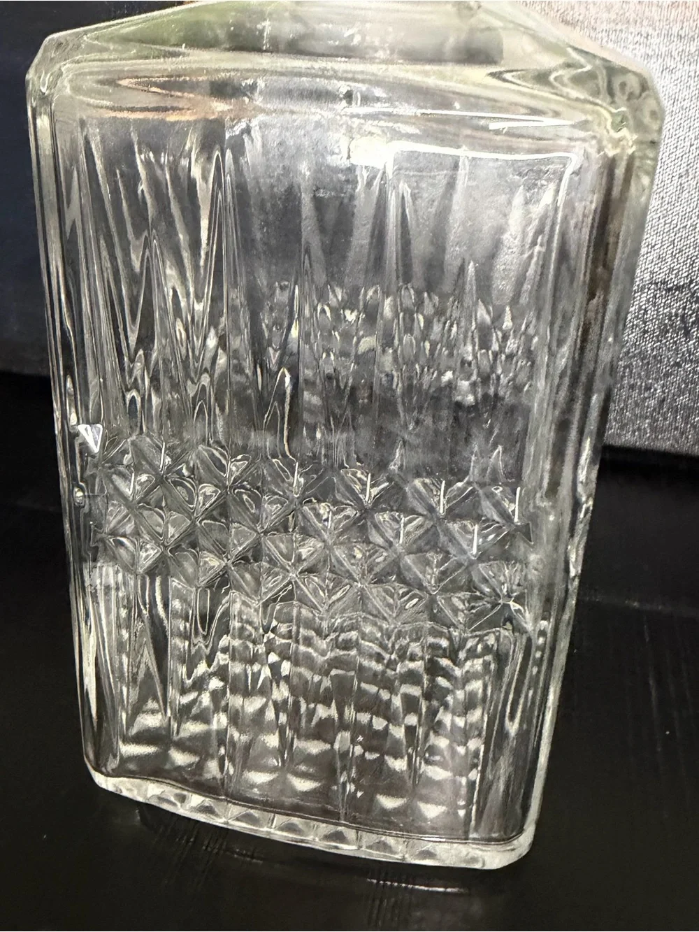 Clear Glass Square Decanter